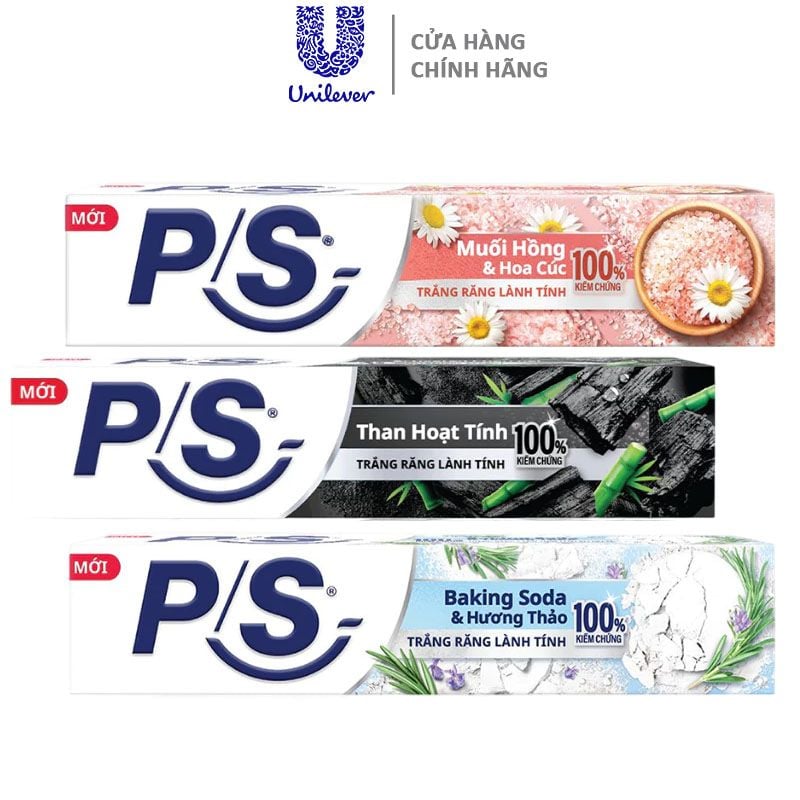 Kem Đánh Răng P/S Trắng Răng Lành Tính 230g