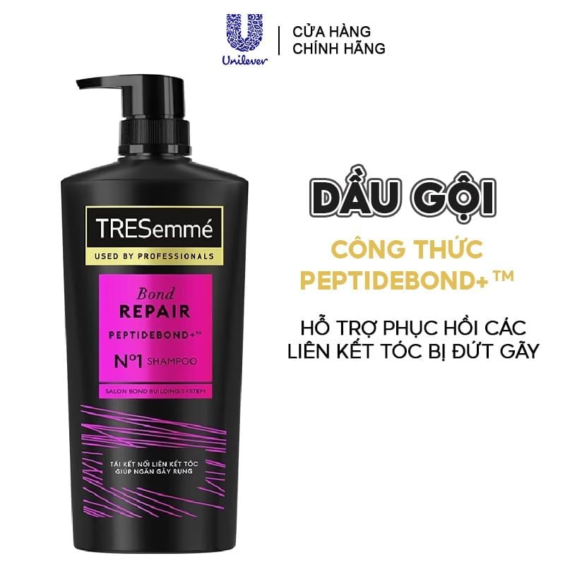 Dầu Gội Ngăn Tóc Gãy Rụng TRESemmé Salon Rebond Shampoo 640g