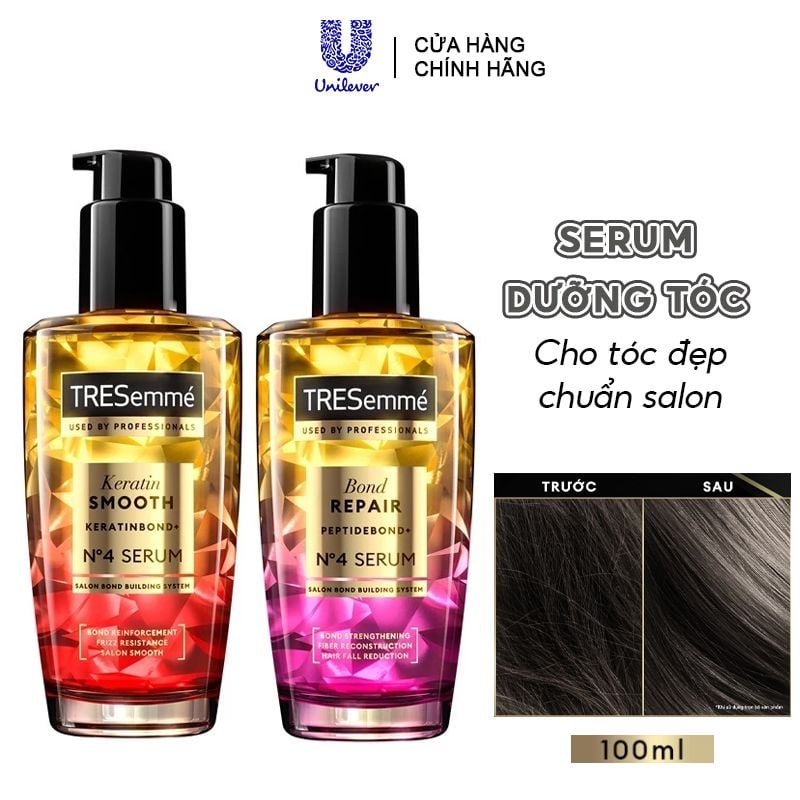 Serum TRESemmé Dưỡng Tóc Vào Nếp Suôn Mượt, Ngăn Gãy Rụng Tóc Serum 100ml