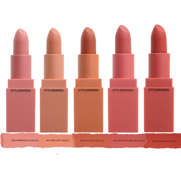  [Màu 218 - 223] Son Thỏi Lì 3CE Lên Màu Chuẩn Mood Recipe On And On 3.5g 