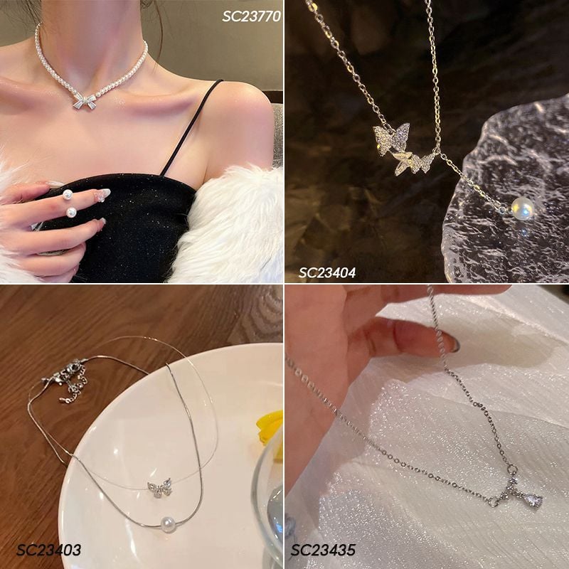 [NHẬP KHẨU] Vòng Cổ Nhiều Lớp, Phong Cách Thời Trang Nữ Tính Sang Trọng UNK Fashion Necklace