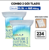 COMBO 2 GÓI TLA015 - BÔNG DẠNG VUÔNG - 468 MIẾNG