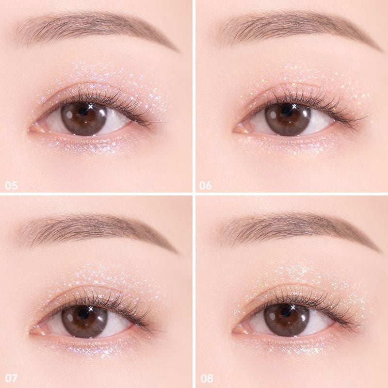 Gel Nhũ Mắt Romand Lấp Lánh, Bền Màu, Lâu Trôi The Universe Liquid Glitter 2g