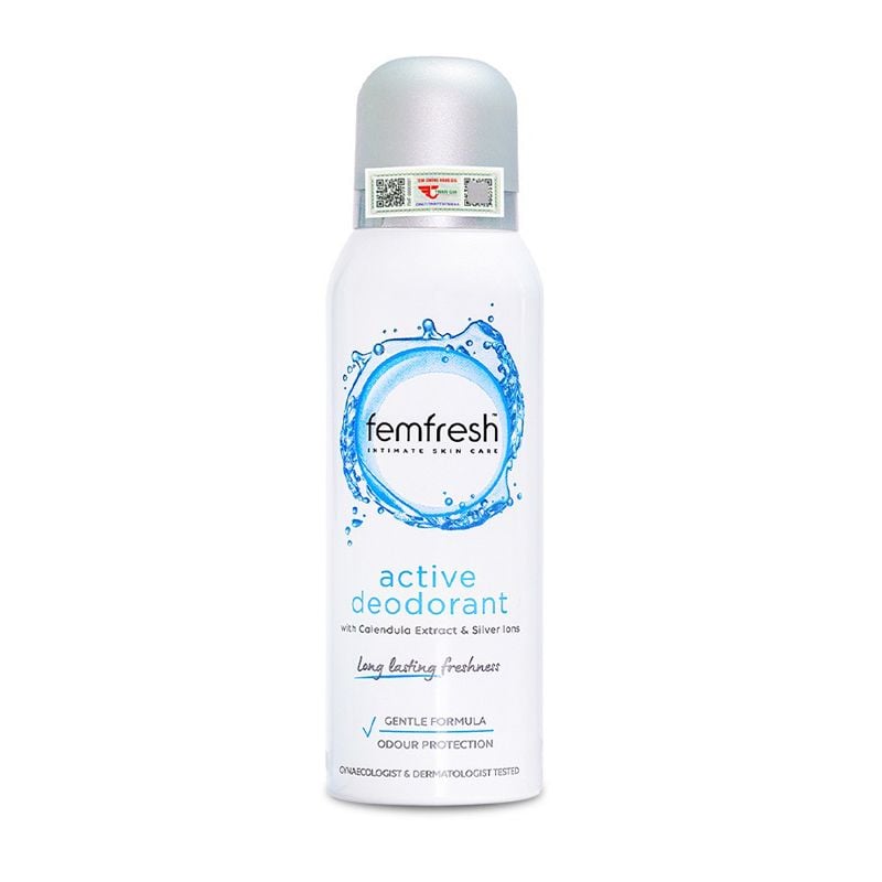 Xịt Thơm Vùng Kín Femfresh Ultimate Care Active Deodorant 125ml