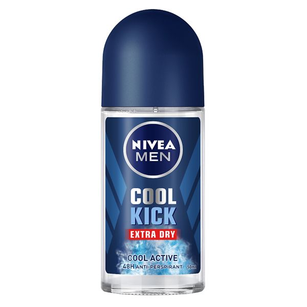 Lăn Khử Mùi Cho Nam Nivea Men Cool Kick Extra Dry Anti-Perspirant Roll On (Che tên sản phẩm khi giao hàng)