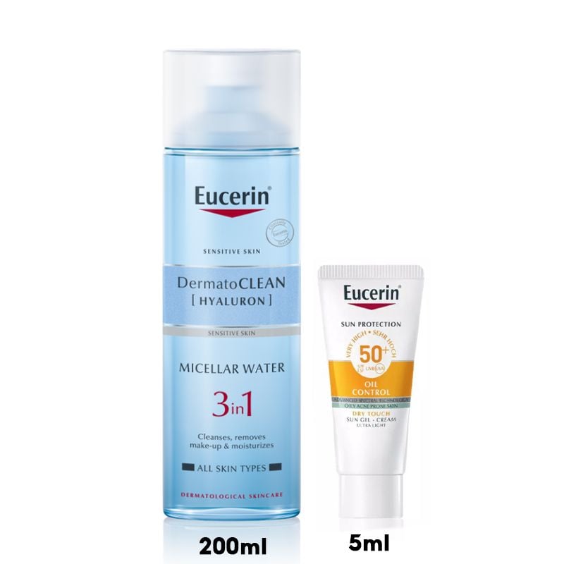 Nước Tẩy Trang Dịu Nhẹ Cấp Ẩm Cho Da Nhạy Cảm Eucerin Sensitive Skin Dermatoclean Micellar Water 3 in 1