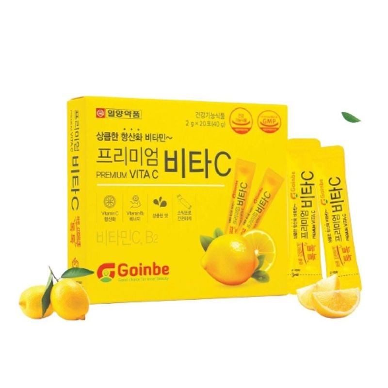 Bột Uống Vitamin C Tăng Sức Đề Kháng, Cải Thiện Da Goinbe Premium Vita C