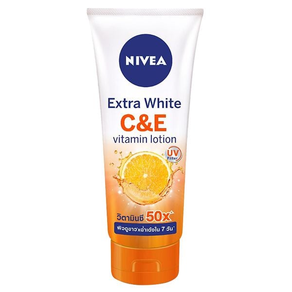[180ml] Sữa Dưỡng Thể Nivea Giúp Da Căng Mượt, Hỗ Trợ Trắng Da Extra Bright Vitamin Lotion C&E 180ml