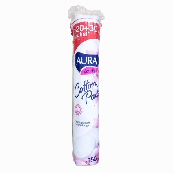 Bông Tẩy Trang Aura Beauty Cotton Pads 150 Miếng