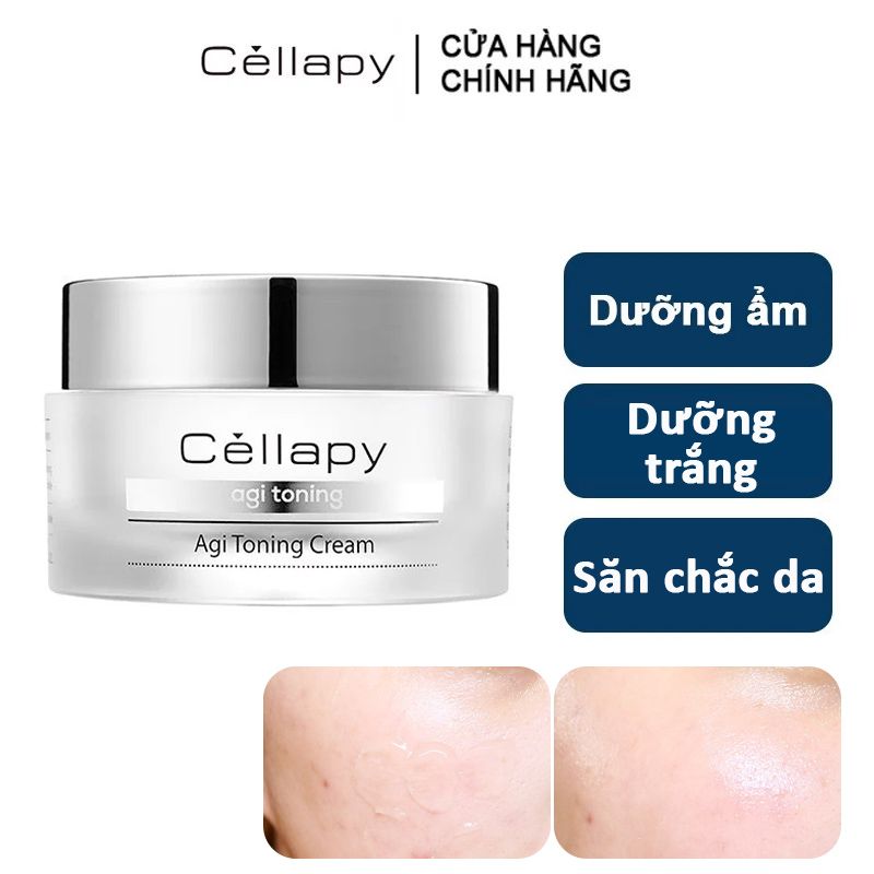 Kem Dưỡng Cellapy Hỗ Trợ Dưỡng Trắng & Nâng Tông Da Agi Toning Cream 50ml
