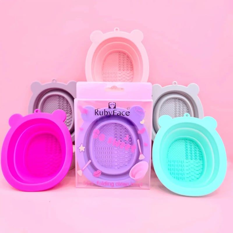 [NHẬP KHẨU] Dụng Cụ Vệ Sinh Cọ Trang Điểm RubyFace Makeup Brush Cleaning Bowl GJW - Màu Ngẫu Nhiên