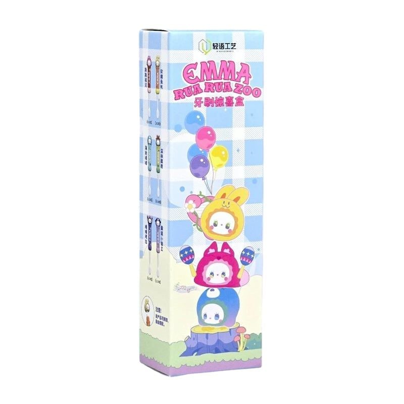 Bàn Chải Đánh Răng Lucky Emma RUA RUA ZOO Series Toothbrush Surprise Box - MJ-000090