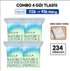 COMBO 4 GÓI TLA015 - BÔNG DẠNG VUÔNG - 936 MIẾNG