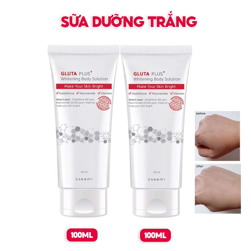 Sữa Dưỡng Trắng, Nâng Tông Da Body Useemi Gluta Plus Whitening Body Solution