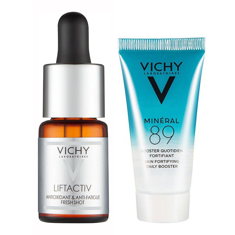 [2 Items] Bộ Dưỡng Làm Sáng Da Dưỡng Ẩm Sâu Vichy Lifactiv & Mineral 89