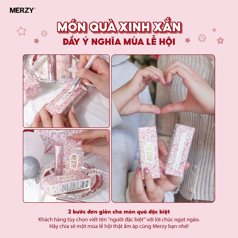 [PHIÊN BẢN V6 SIREN HOLIDAY] Son Kem Lì, Bền Màu, Lâu Trôi Merzy The First Velvet Tint 4.5g