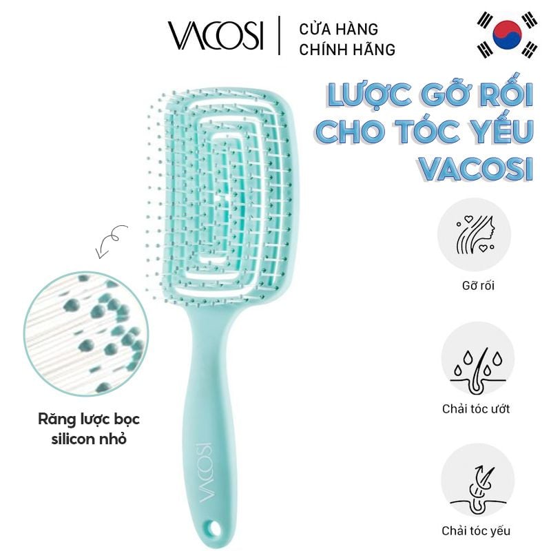 Lược Gỡ Rối Cho Tóc Yếu Vacosi Detangling Brush - C06