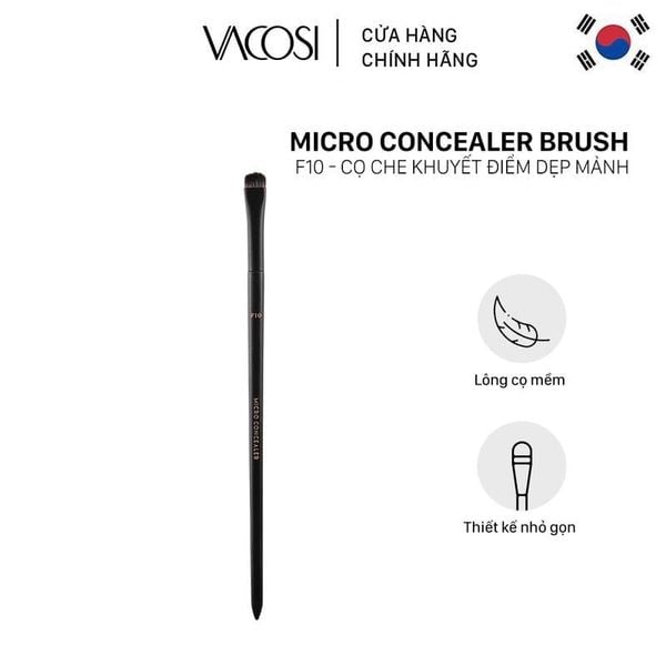  Cọ Che Khuyết Điểm Dẹp Mảnh Vacosi Micro Concealer Brush - F10 