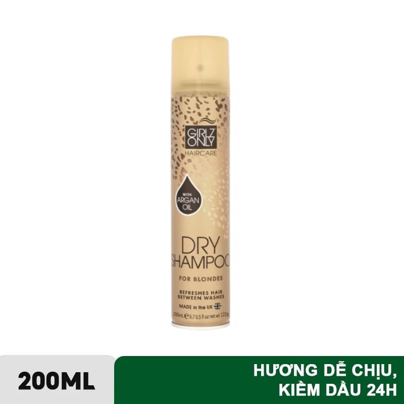 Dầu Gội Khô Girlz Only Dry Shampoo (Party Nights/ Dawn Til Dusk/ Dazzling Volume/ No Residue Nude)