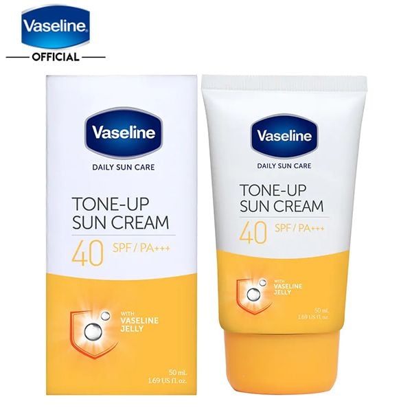 Kem Chống Nắng Nâng Tông Tức Thì Vaseline Daily Sun Care Tone Up Sun Cream SPF40/PA+++ 50ml