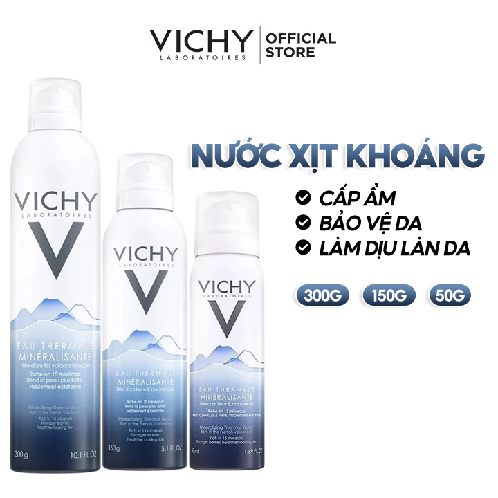 Nước Xịt Khoáng Cấp Ẩm Và Bảo Vệ Da Vichy Mineralizing Thermal Water