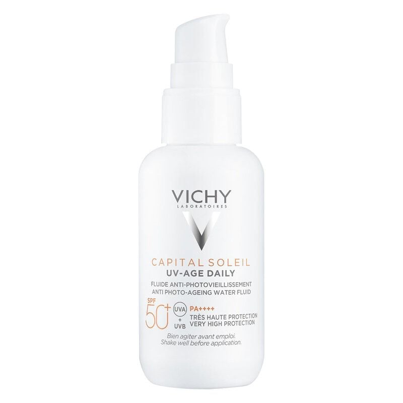 Gel Chống Nắng Vichy Bảo Vệ Da Hạn Chế Thâm Nám Capital Soleil UV-AGE Daily SPF50 PA++++ 40ml