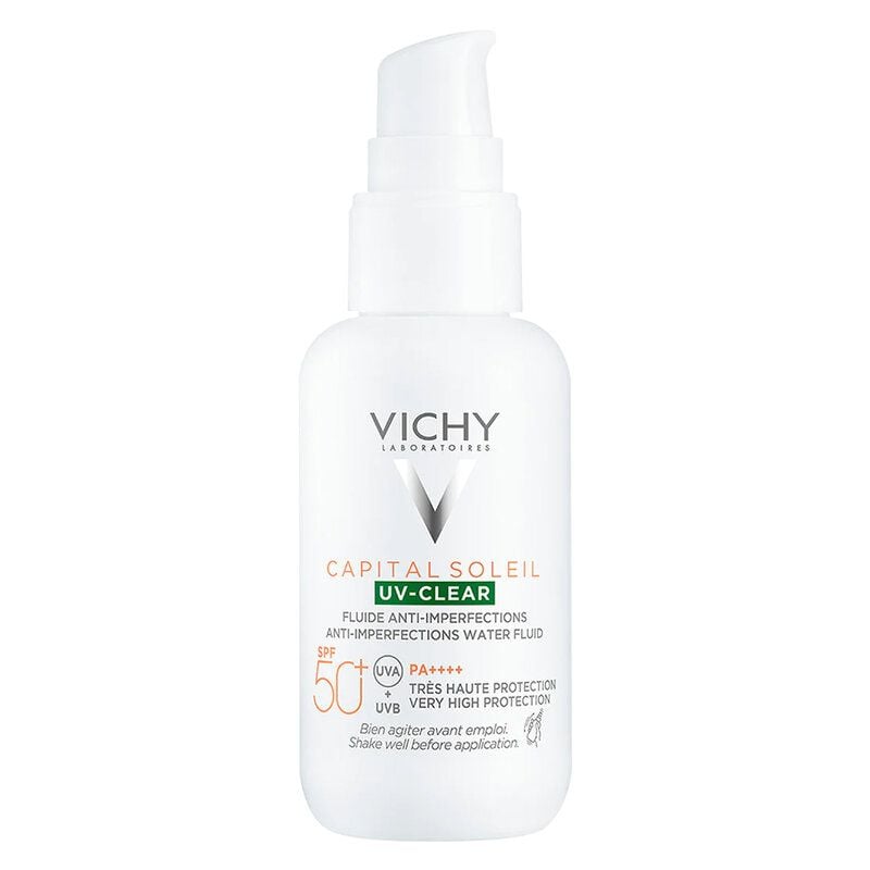 Kem Chống Nắng Vichy Dành Cho Da Dầu Mụn Capital Soleil UV-Clear SPF 50+ PA++++ 40ml