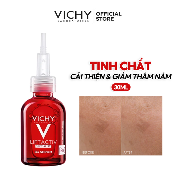  Tinh Chất Giúp Cải Thiện & Ngăn Ngừa Thâm Nám Đốm Nâu Toàn Diện Vichy Liftactiv B3 Dark Spots Serum 30ml 