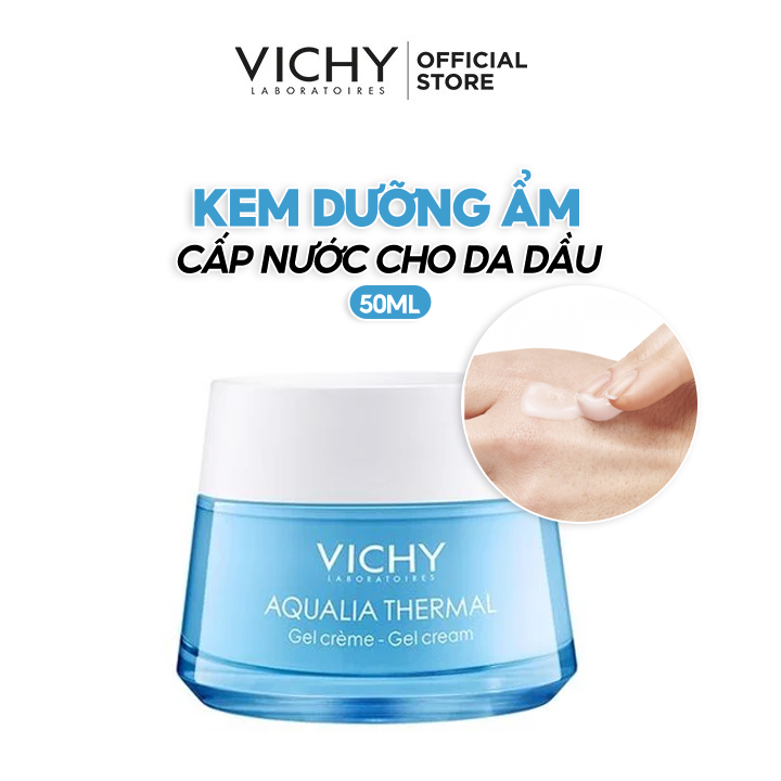 Kem Dưỡng Ẩm, Cấp Nước Cho Da Dầu Vichy Aqualia Thermal Cream-Gel 50ml