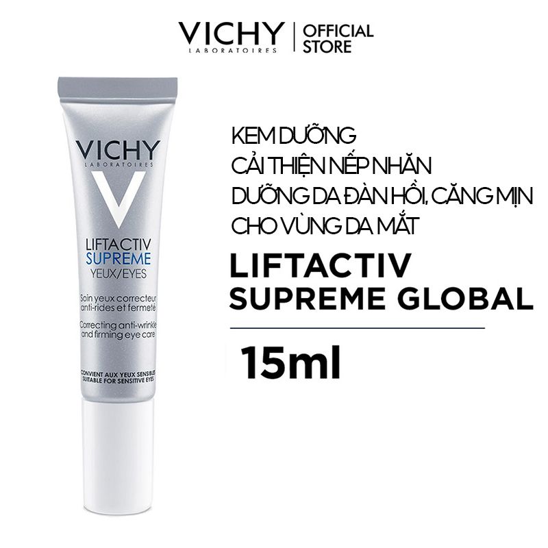 Kem Dưỡng Cải Thiện Nếp Nhăn Vùng Mắt Vichy Liftactiv Supreme Eyes 15ml