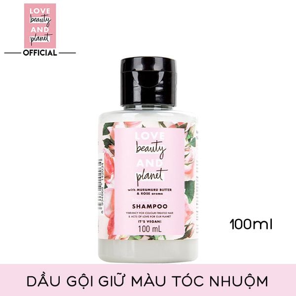 [Mini 100ml] Dầu Gội Giữ Màu Tóc Nhuộm Love Beauty And Planet Blooming Colour Shampoo