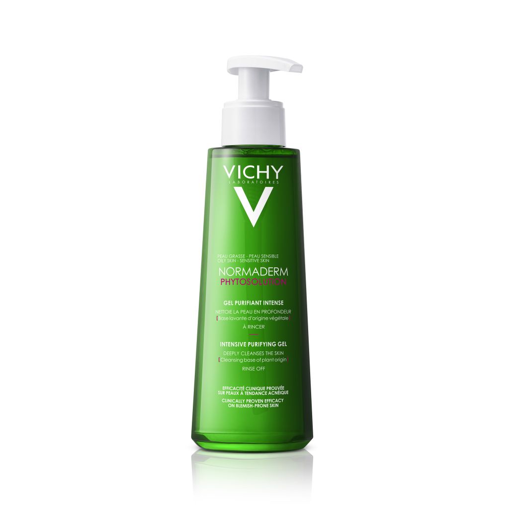 Gel Rửa Mặt Vichy Cho Da Dầu Mụn Làm Sạch Sâu, Giảm Nhờn Normaderm Phytosolution Intensive Purifying Gel