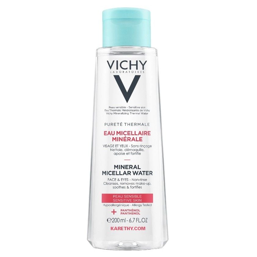 Nước Tẩy Trang Giàu Khoáng Chất Làm Sạch Sâu Và Dịu Da Vichy Purete Thermale Mineral Micellar Water Sensitive Skin 100ml