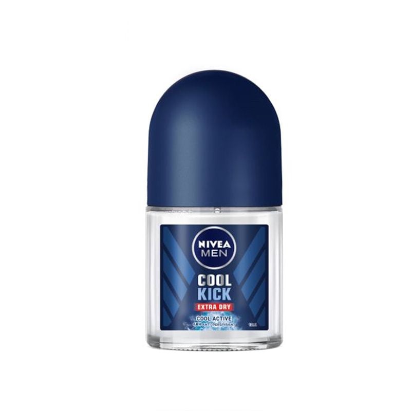 Lăn Khử Mùi Cho Nam Nivea Men Cool Kick Extra Dry Anti-Perspirant Roll On (Che tên sản phẩm khi giao hàng)