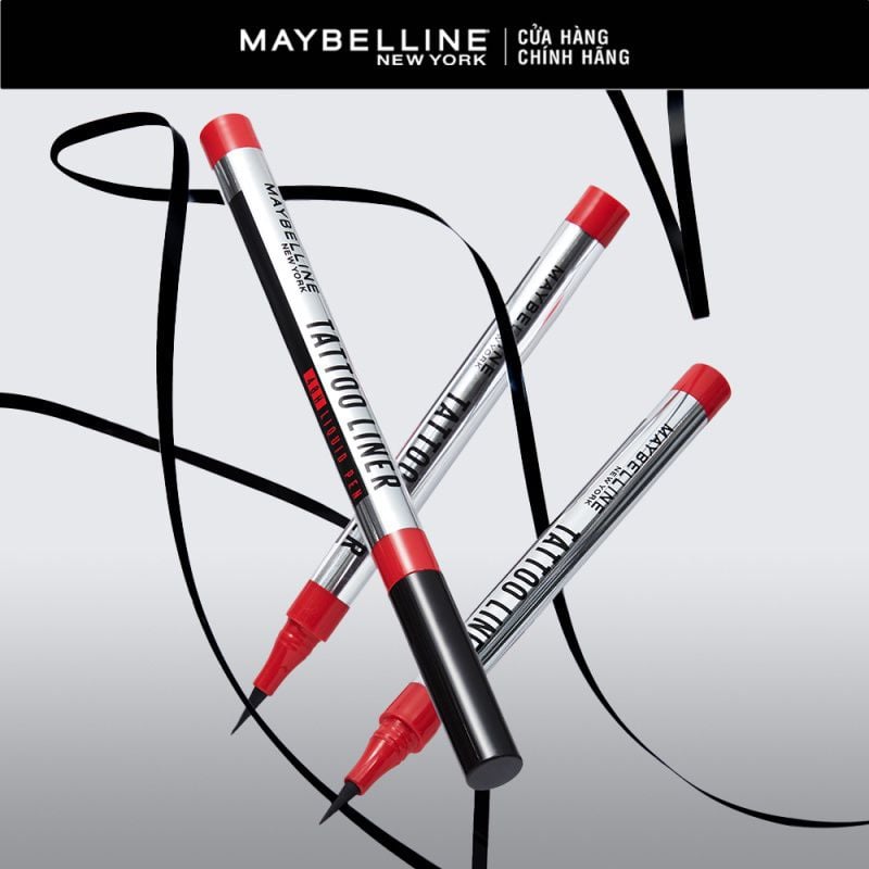 Bút Kẻ Mắt Nước Đậm Màu Không Lem Trôi Maybelline Tattoo Liner 48H Liquid Pen 1g