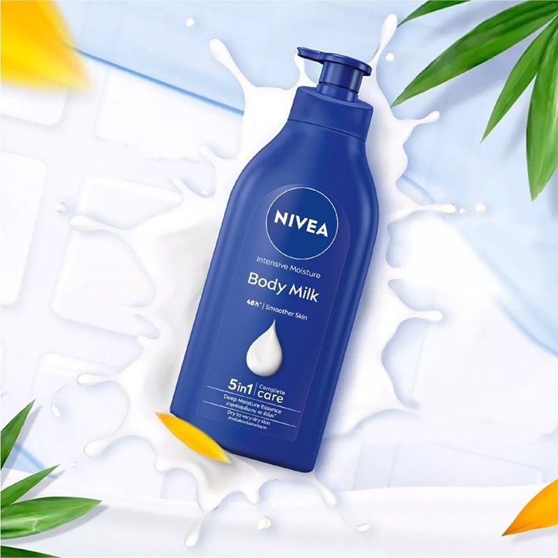 Sữa Dưỡng Thể Nivea Giữ Ẩm Sâu, Giúp Da Mềm Mịn Intensive Moisture Body Milk 48H Body Lotion 380ml
