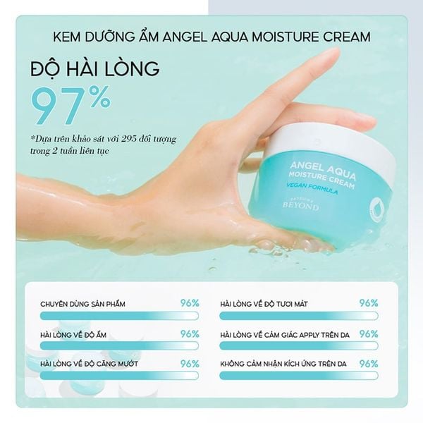  Kem Dưỡng Ẩm Beyond Thuần Chay Làm Dịu Da Angel Aqua Moisture Cream 150ml 