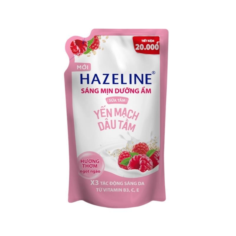 Hazeline Sữa Tắm Sáng Da Dưỡng Ẩm - Yến Mạch & Dâu Tằm