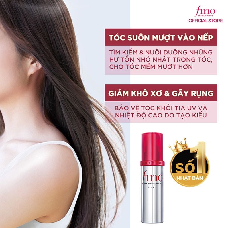 Dầu Dưỡng Tóc Fino Cải Thiện Tóc Hư Tổn Premium Touch Hair Oil B 70ml