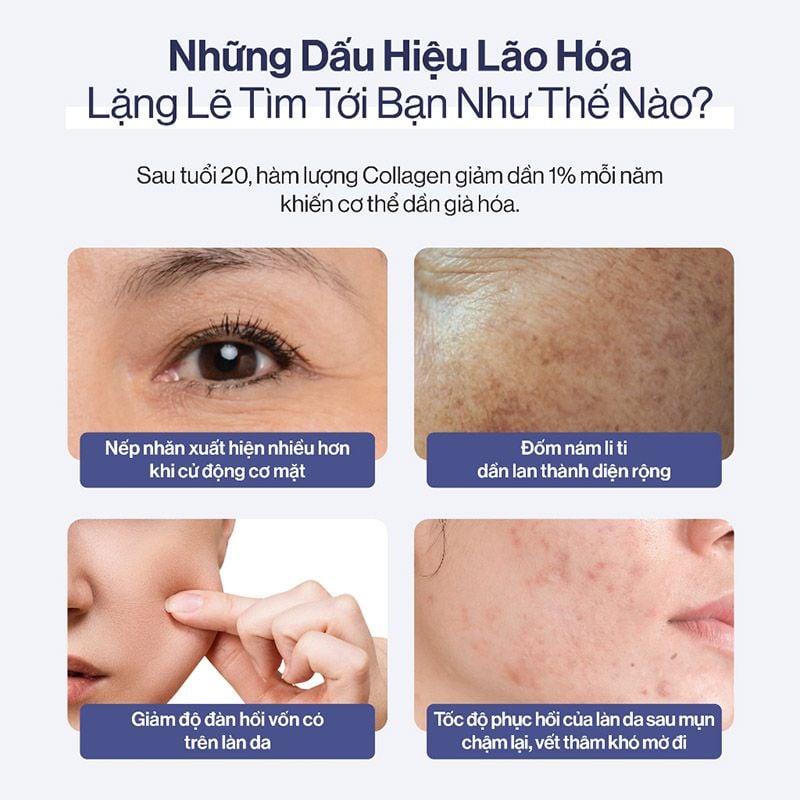 Nước Uống Collagen Gilaa Siêu Phân Tử 300DA Trẻ Hóa, Hỗ Trợ Dưỡng Sáng, Cân Bằng Nội Tiết 5K Collagen Booster 15 gói x 20g