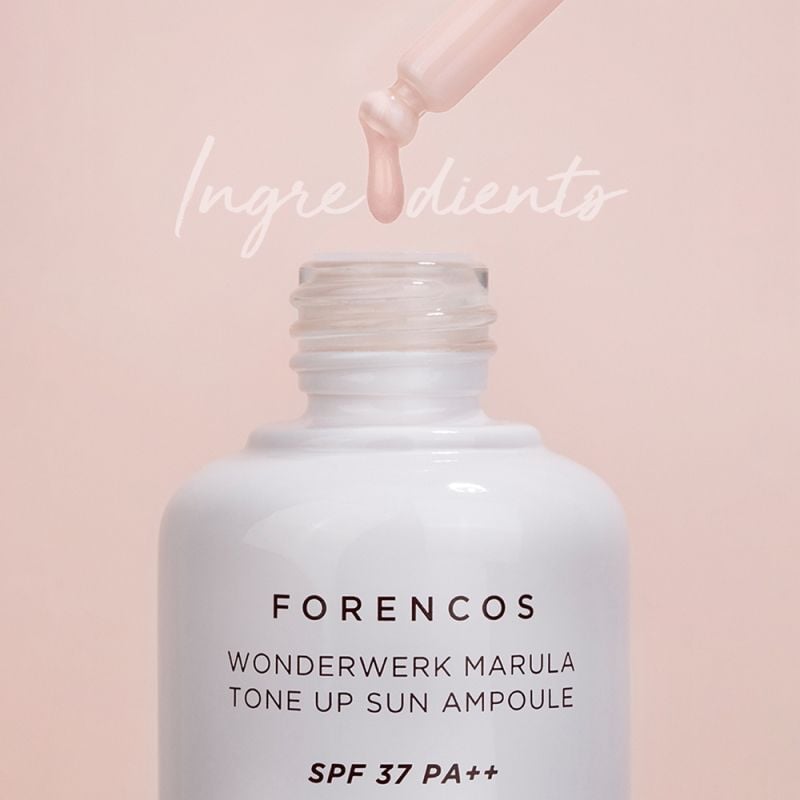 Tinh Chất Chống Nắng Forencos Dưỡng Sáng Da, Cấp Ẩm Wonderwerk Marula Tone Up Sun Ampoule 30ml