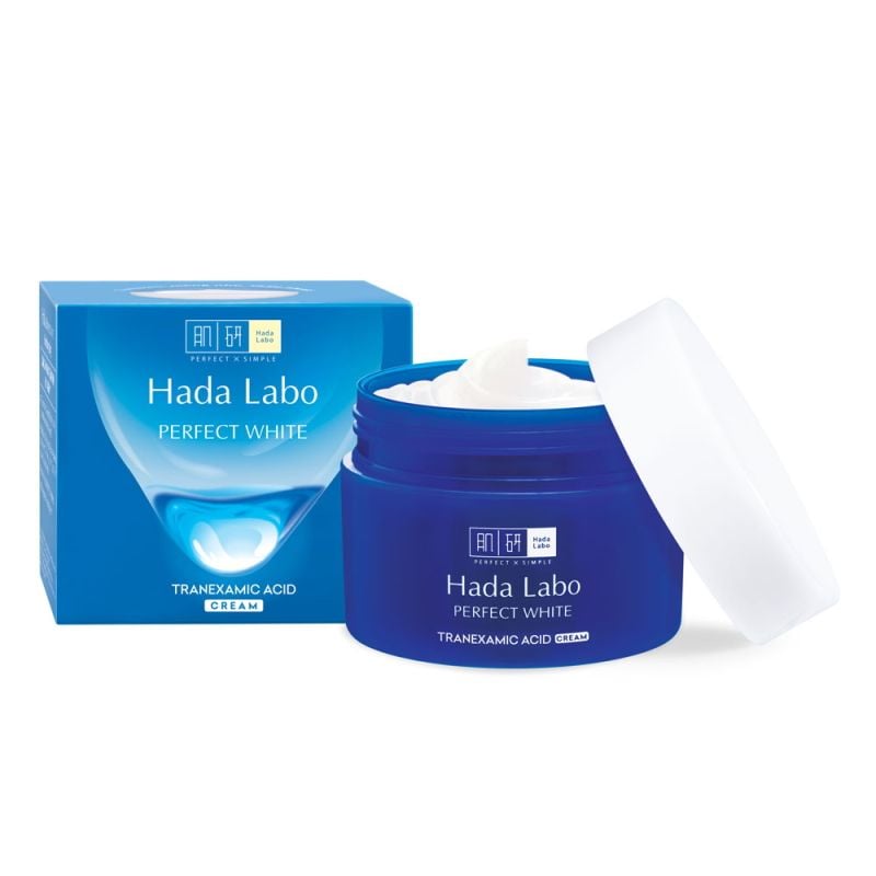Kem Dưỡng Hada Labo Hỗ Trợ Dưỡng Sáng Da, Mờ Thâm Sạm Perfect White Tranexamic Acid Cream 50g