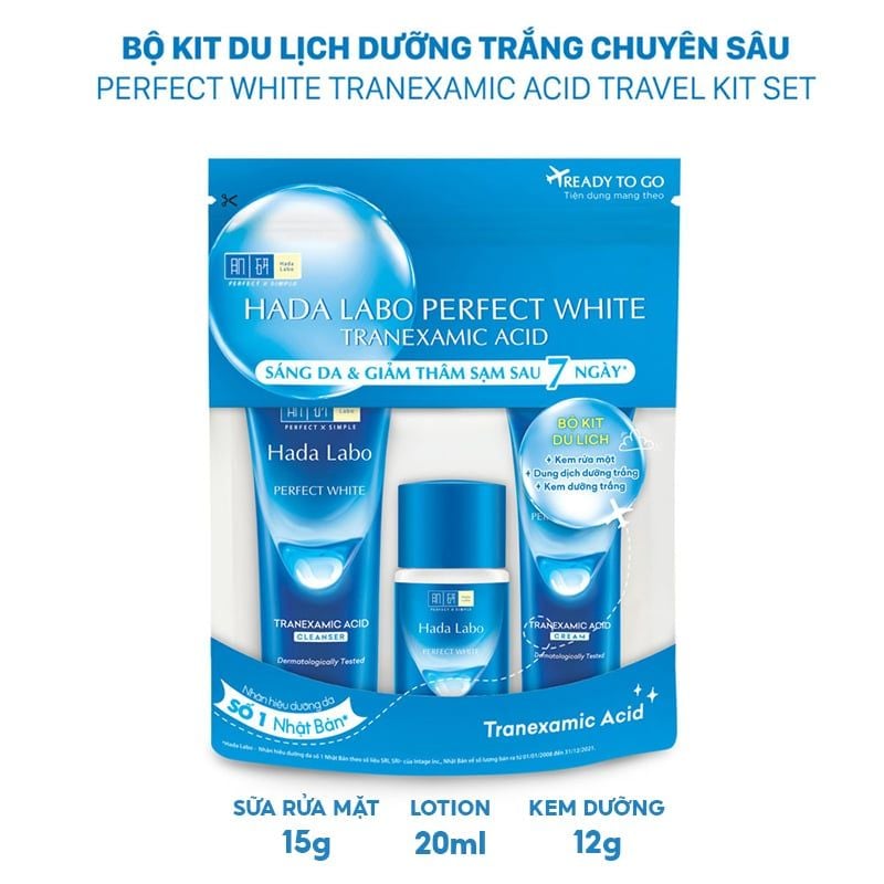 Nước Hoa Hồng Dưỡng Sáng Da, Giảm Thâm Sạm Hada Labo Perfect White Tranexamic Acid Lotion