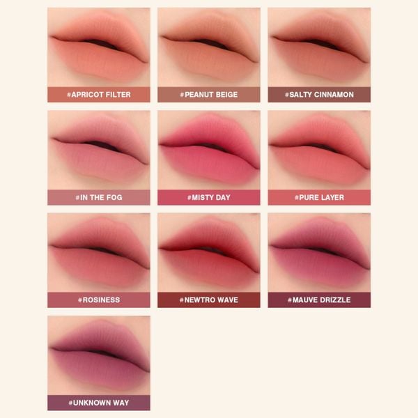  Son Thỏi Lì 3CE Bền Màu, Nhẹ Môi Blur Matte Lipstick 4g 