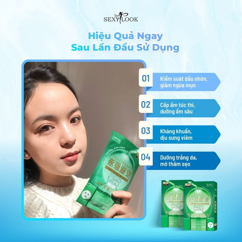 Mặt Nạ Tinh Dầu Dưỡng Ẩm, Sáng Da, Ngừa Mụn Sexylook Pure Essence Mask