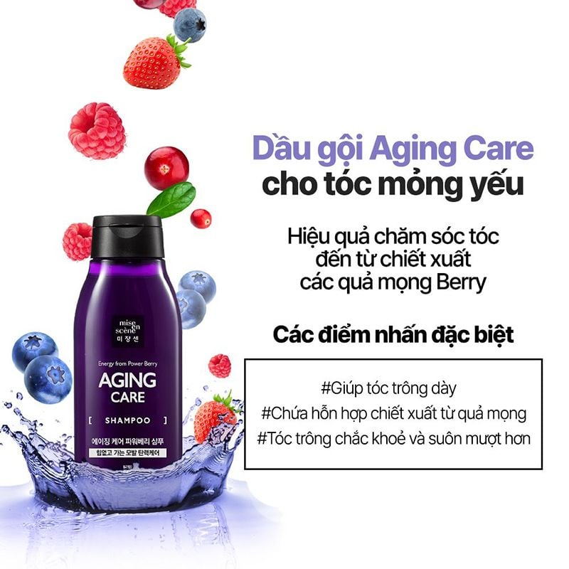 Dầu Gội Phục Hồi Tóc, Tăng Độ Bồng Bềnh Cho Tóc Mise en Scène Shampoo 200ml