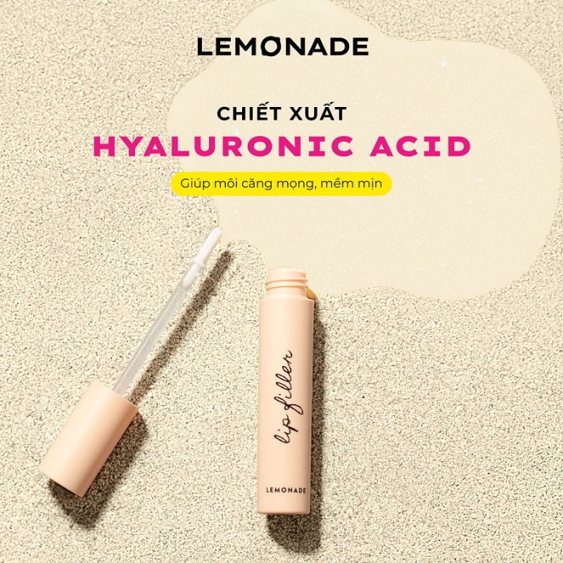 Son Lót Dưỡng Môi Cấp Ẩm, Tạo Hiệu Ứng Môi Căng Mọng, Mềm Mại Lemonade Lip Filler 4.5g