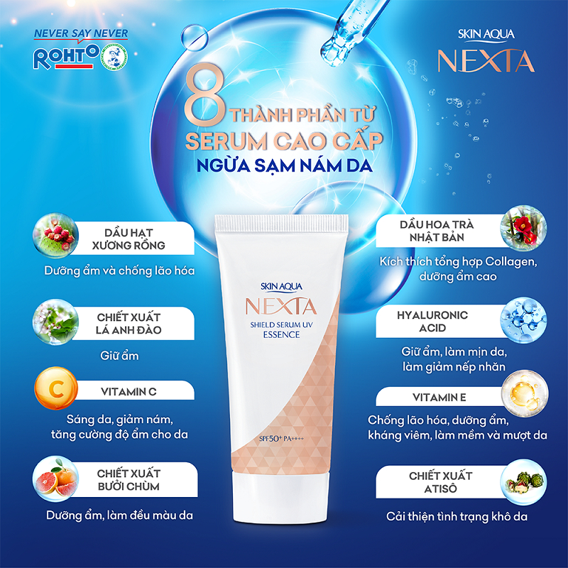 Tinh Chất Serum Chống Nắng Cấp Ẩm Sunplay Skin Aqua Nexta Shield Serum UV Essence SPF50+/PA++++ 50g