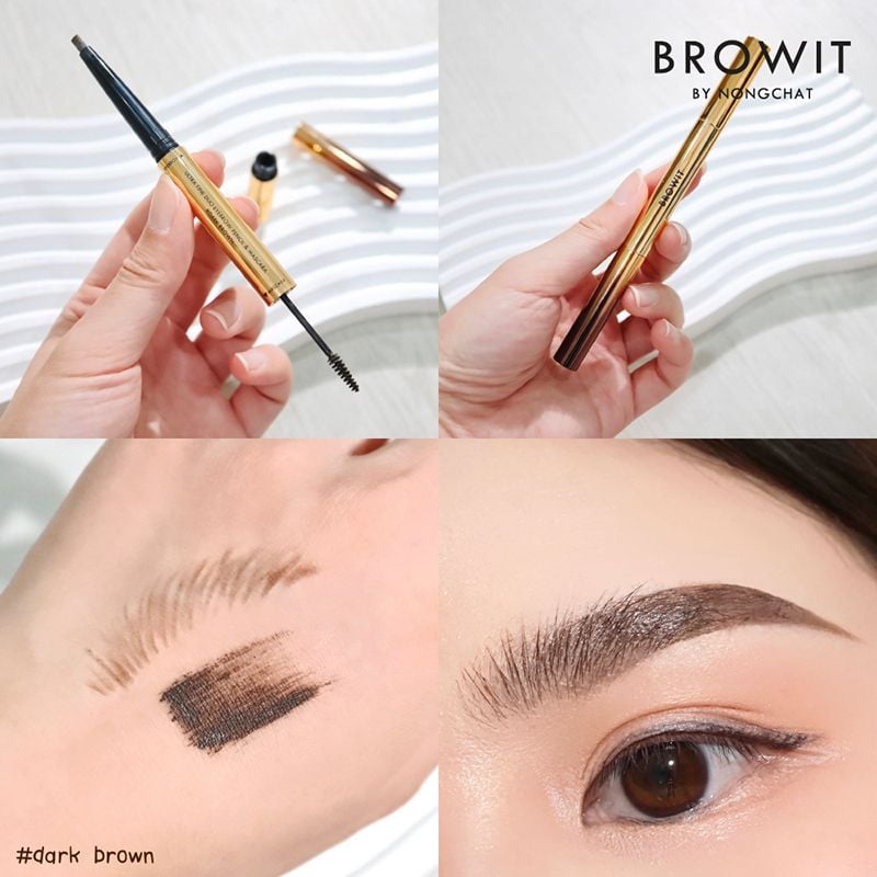 Chì Kẻ Mày Và Mascara 2in1 Lâu Trôi Browit Ultra Fine Duo Eyebrow Pencil & Mascara 0.16g + 1.26g