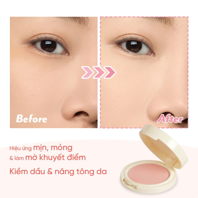 Phấn Phủ Dạng Nén, Nâng Tông Silkygirl Let It Glow Tone Up Powder 7g